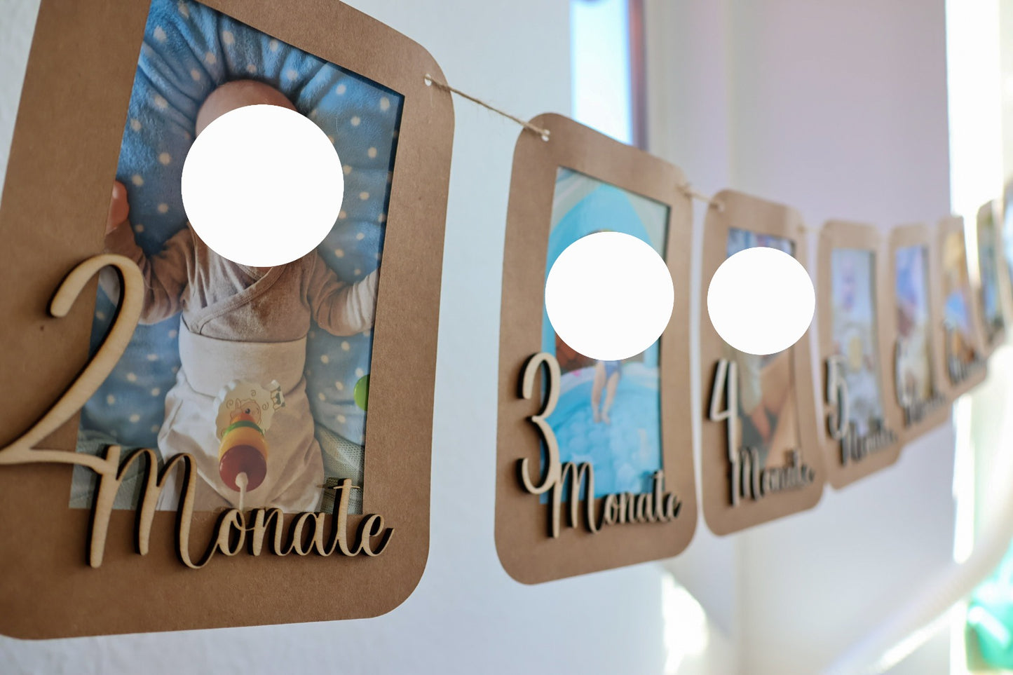 Erinnerungsgirlande zum 1. Geburtstag